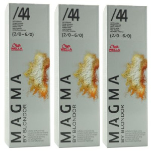 Wella Magma 3 x 120 g /44 rot intensiv aufhellende Strähnen-Haarfarbe
