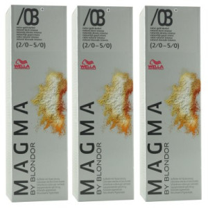 Wella Magma 3 x 120 g /03+ natur-gold dunkel aufhellende Strähnen-Haarfarbe
