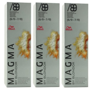 Wella Magma 3 x 120 g /89 perl-cendre hell aufhellende Strähnen-Haarfarbe