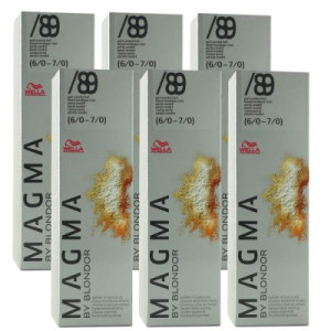 Wella Magma 6 x 120 g /89 perl-cendre hell aufhellende Strähnen-Haarfarbe