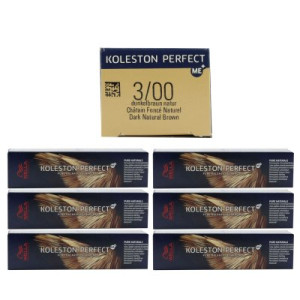 Wella Koleston 6 x 60 ml 3/00 dunkelbraun natur intensiv