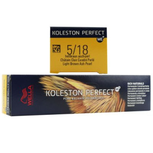 Wella Koleston Perfect ME Rich Naturals 60 ml 5/18 hellbraun asch perl