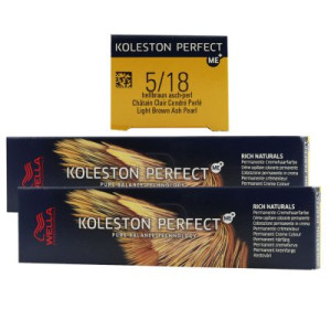 Wella Koleston 2 x 60 ml 5/18 hellbraun asch perl