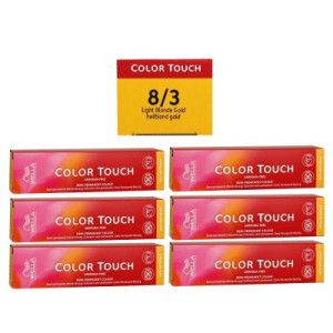 Wella Color Touch Rich Naturals 6 x 60 ml 8/3 hellblond gold