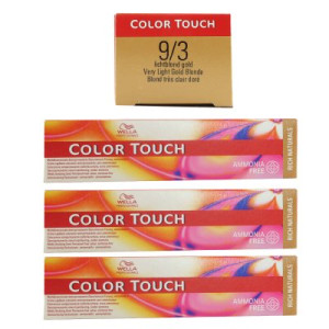Wella Color Touch Rich Naturals 3 x 60 ml 9/3 lichtblond gold
