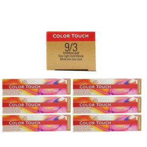 Wella Color Touch Rich Naturals 6 x 60 ml 9/3 lichtblond gold