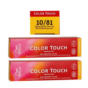 Wella Color Touch Rich Naturals 2 x 60 ml 10/81 hell lichtblond pearl asch