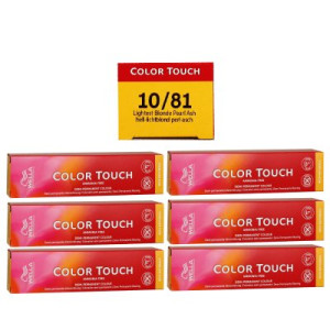Wella Color Touch Rich Naturals 6 x 60 ml 10/81 hell lichtblond pearl asch