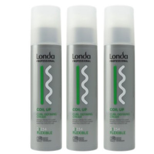 Londa Coil Up 3 x 200 ml Lockencreme Flexibler Halt