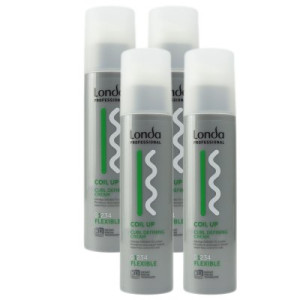 Londa Coil Up 4 x 200 ml Lockencreme Flexibler Halt