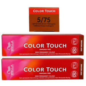 Wella Color Touch Deep Browns 2 x 60 ml 5/75 hellbraun braun mahagoni