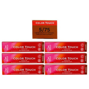 Wella Color Touch Deep Browns 6 x 60 ml 5/75 hellbraun braun mahagoni
