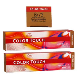 Wella Color Touch Deep Browns 2 x 60 ml 6/73 dunkelblond braun gold