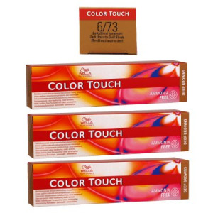 Wella Color Touch Deep Browns 3 x 60 ml 6/73 dunkelblond braun gold