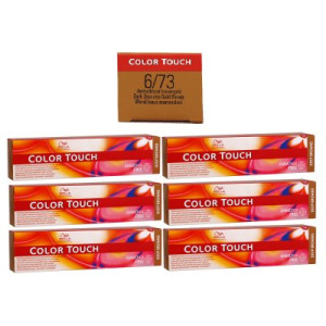 Wella Color Touch Deep Browns 6 x 60 ml 6/73 dunkelblond braun gold