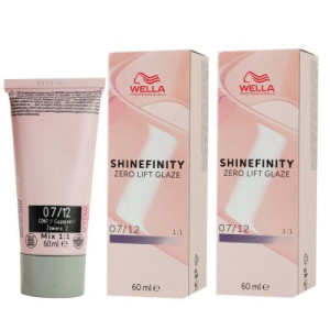 Wella Shinefinity Glaze Cool 2 x 60 ml 07/12 Mushroom Tönung