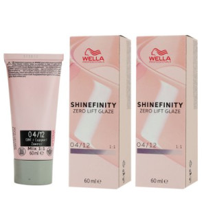 Wella Shinefinity Glaze Cool 2 x 60 ml 04/12 Chia Tönung