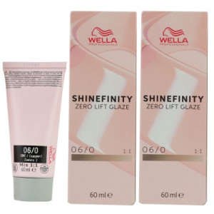 Wella Shinefinity Glaze Natural 2 x 60 ml 06/0 Brandy