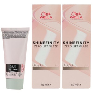 Wella Shinefinity Glaze Natural 2 x 60 ml 08/0 Latte