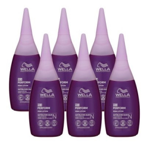 Wella Pro + Perform Perm Lotion 6 x 75 ml N natürliches Haar Well Lotion