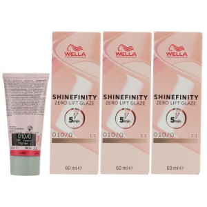 Wella Shinefinity Glaze Natural 3 x 60 ml 10/0 Flash Tönung