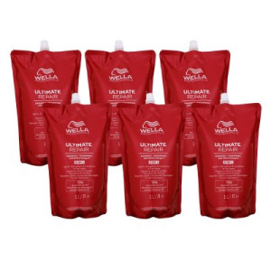 Wella Ultimate Repair Shampoo 6 x 1000 ml Nachfüllpack für geschädigtes & strapaziertes Haar