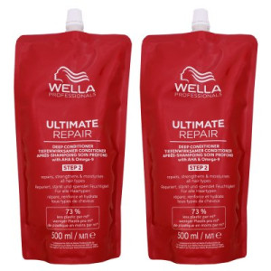 Wella Ultimate Repair Deep Conditioner 2 x 500 ml Nachfüllpack geschädigtes & strapaziertes Haar