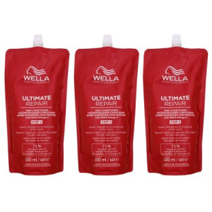 Wella Ultimate Repair Deep Conditioner 3 x 500 ml Nachfüllpack geschädigtes & strapaziertes Haar