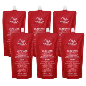 Wella Ultimate Repair Deep Conditioner 6 x 500 ml Nachfüllpack geschädigtes & strapaziertes Haar