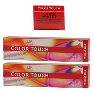 Wella Color Touch Vibrants Reds 2 x 60 ml 44/65 mittelbraun intensiv violett mahagoni