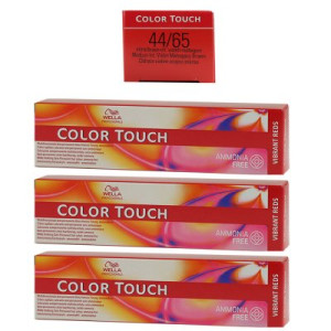 Wella Color Touch Vibrants Reds 3 x 60 ml 44/65 mittelbraun intensiv violett mahagoni