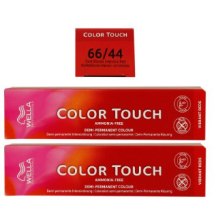 Wella Color Touch Vibrants Reds 2 x 60 ml 66/44 dunkelblond intensiv rot intensiv