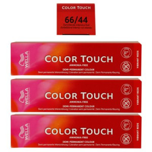Wella Color Touch Vibrants Reds 3 x 60 ml 66/44 dunkelblond intensiv rot intensiv