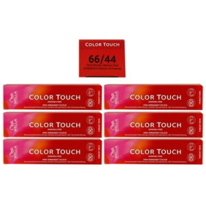 Wella Color Touch Vibrants Reds 6 x 60 ml 66/44 dunkelblond intensiv rot intensiv