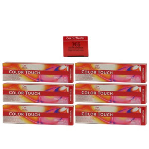 Wella Color Touch Vibrants Reds 6 x 60 ml 3/66 dunkelbraun intensiv violett