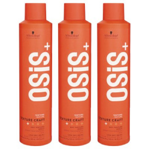 Schwarzkopf Osis Texture Craft 3 x 300 ml trockenes Textur Spray