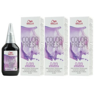 Wella Color Fresh Tönungsliquid 3 x 75 ml 0/89 perl cendre