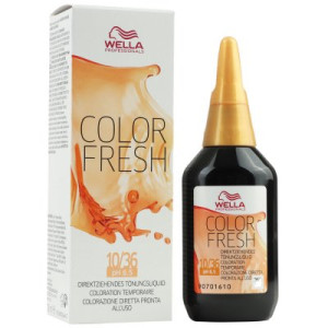 Wella Color Fresh Tönungsliquid 75 ml 10/36 hell lichtblond gold violett