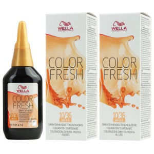 Wella Color Fresh Tönungsliquid 2 x 75 ml 10/36 hell lichtblond gold violett