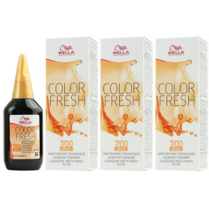 Wella Color Fresh Tönungsliquid 3 x 75 ml 7/00 mittelblond natur