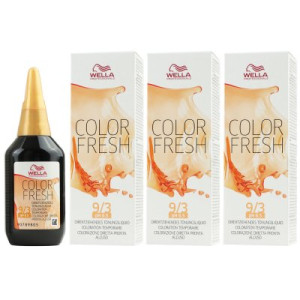 Wella Color Fresh Tönungsliquid 3 x 75 ml 9/3 lichtblond gold
