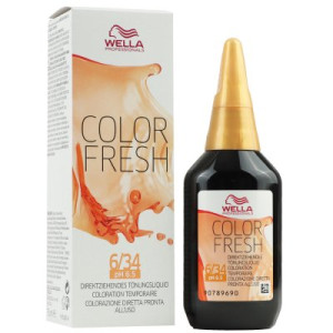 Wella Color Fresh Tönungsliquid 75 ml 6/34 dunkelblond gold rot