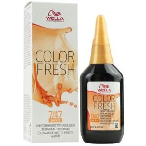 Wella Color Fresh Tönungsliquid 75 ml 7/47 mittelblond rot braun