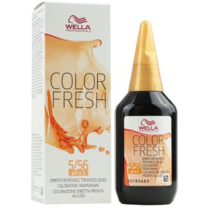 Wella Color Fresh Tönungsliquid 75 ml 5/56 hellbraun mahagoni violett