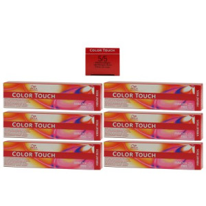 Wella Color Touch Vibrants Red 6 x 60 ml 5/5 hellbraun mahagoni