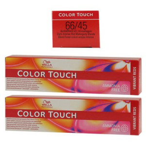 Wella Color Touch Vibrants Reds 2 x 60 ml 66/45 dunkelblond intensiv rot mahagoni