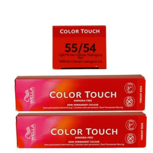 Wella Color Touch Vibrants Reds 2 x 60 ml 55/54 hellbraun intensiv mahagoni rot
