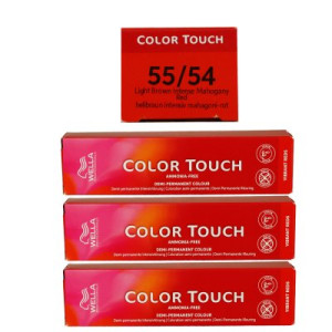 Wella Color Touch Vibrants Reds 3 x 60 ml 55/54 hellbraun intensiv mahagoni rot