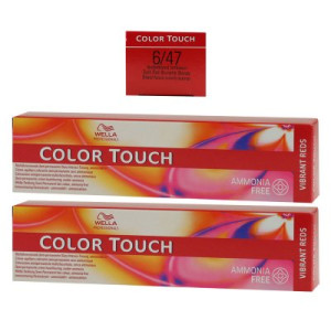 Wella Color Touch Vibrants Reds 2 x 60 ml 6/47 dunkelblond rot braun