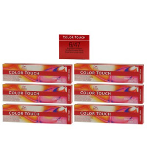 Wella Color Touch Vibrants Reds 6 x 60 ml 6/47 dunkelblond rot braun